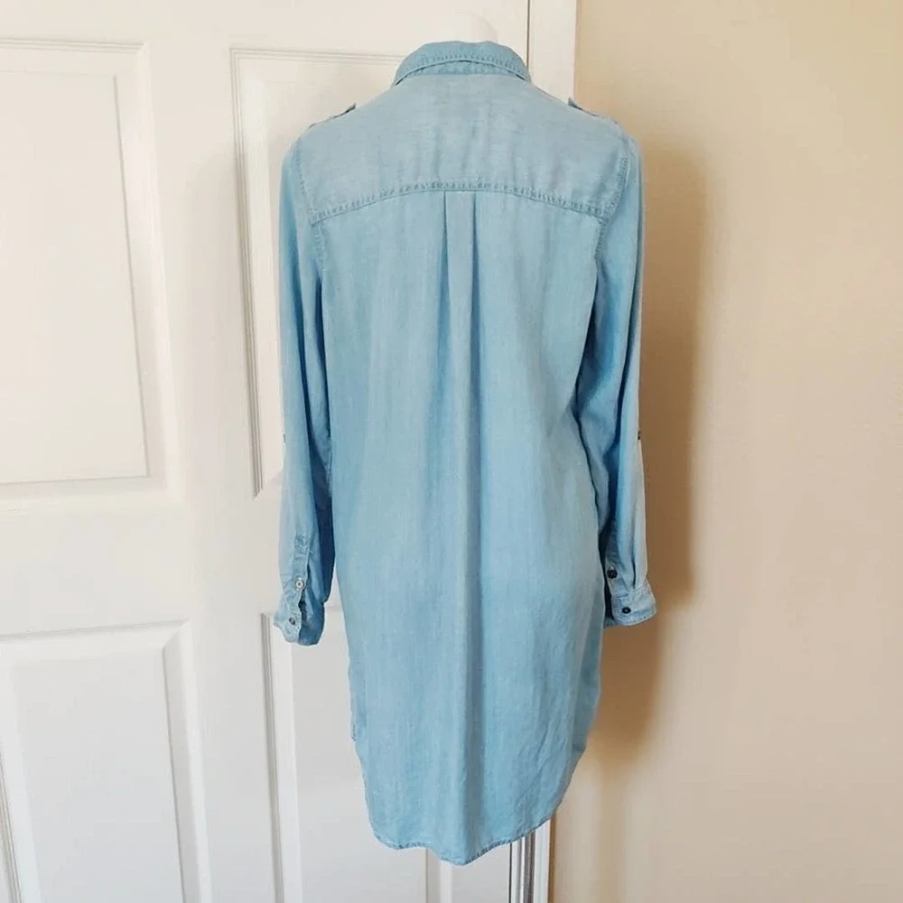 Chambray shirt dress - Picture 5 of 10